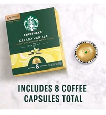 Vertuo Line Creamy Vanilla Flavored Roast Coffee Pods 8 Count
