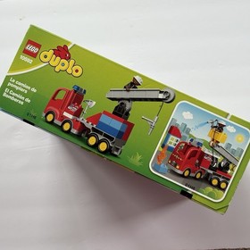 LEGO Duplo: Fire Truck Camion Pompieri, Retired Preschool Building Toy 10592