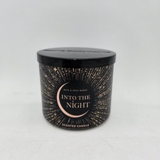 Bath & Body Works Into The Night 3 mechas tarro 14,5 OZ vela frambuesa rosa almizcle