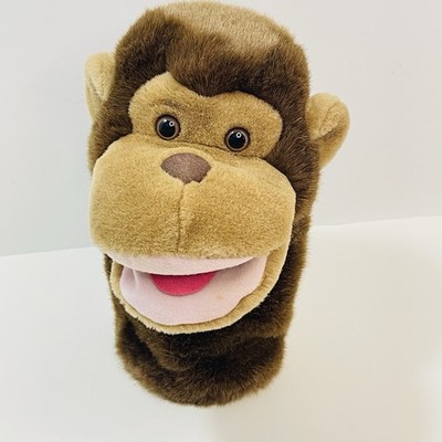 Vtg A&A Plush Inc.- Brown Monkey Plush Hand Puppet Wide Mouth Golf Club Cover