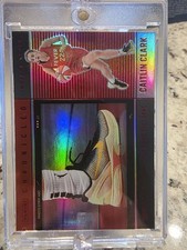2025 Panini Caitlin Clark Chronicled Red Cracked Ice Shoe Game #72