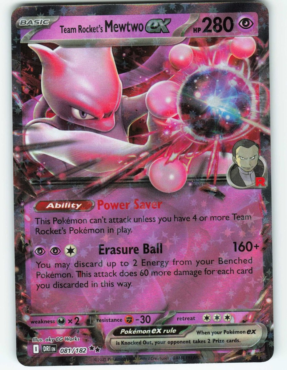 Team Rocket's Mewtwo ex - 81/182 Destined Rivals - Pokmon TCG - 2025