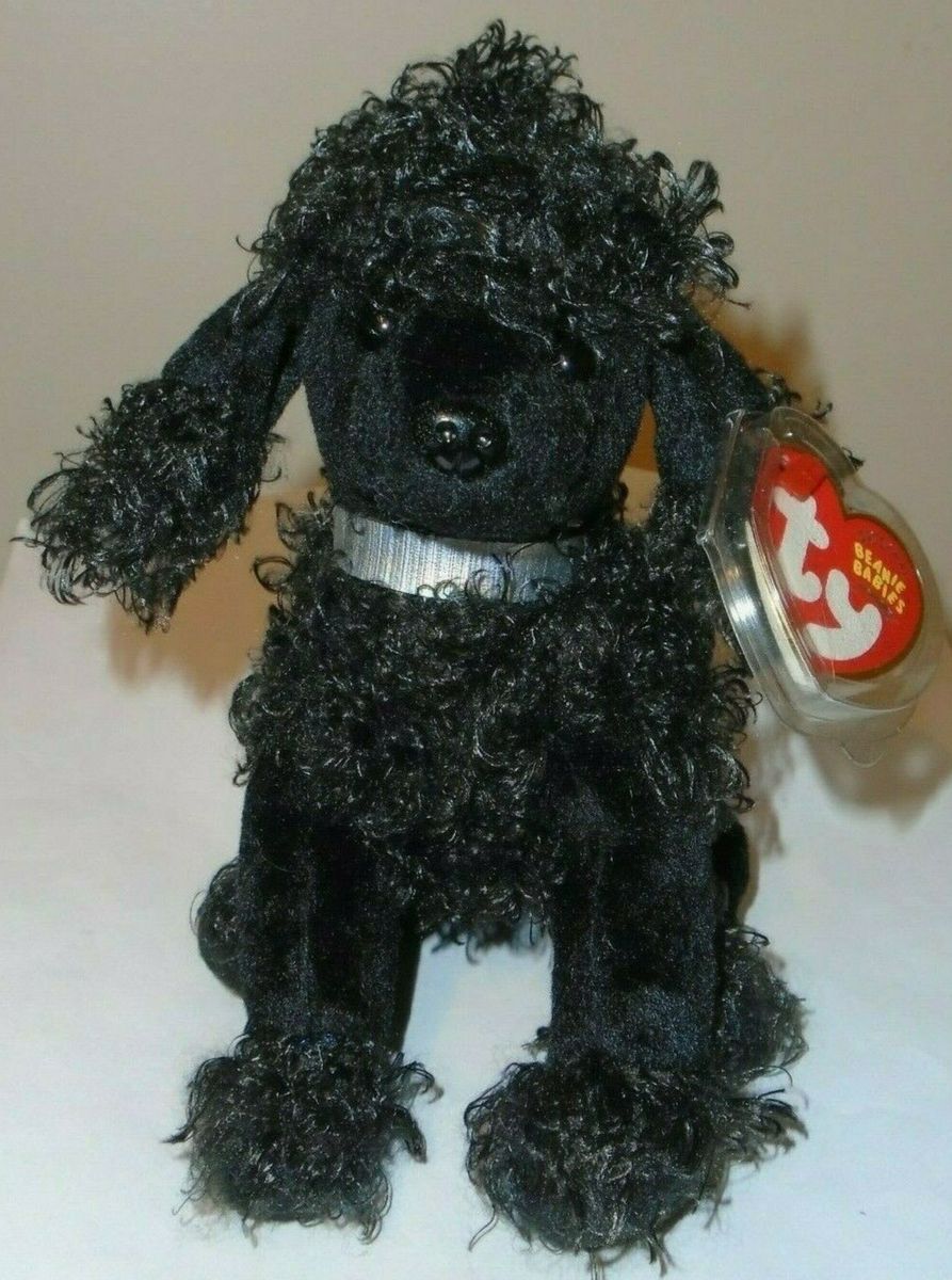 Ty Beanie Baby BIJOUX the Black Poodle Dog 7