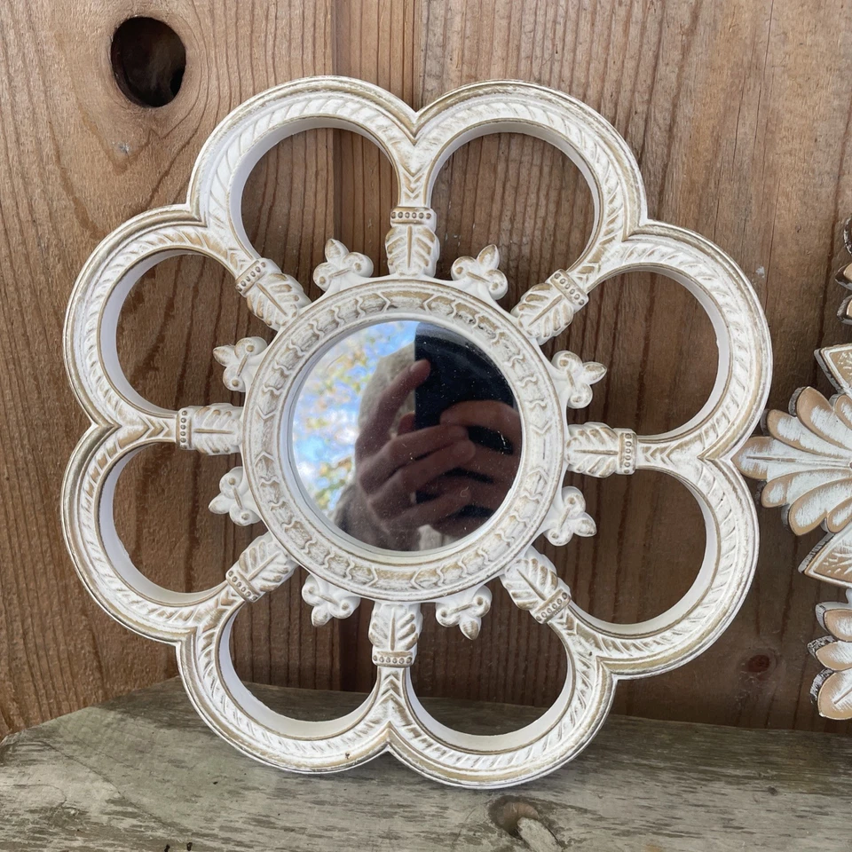 2 Architectural Accent Wall Mirror Gold Brushed Frame - Image 2 of 4