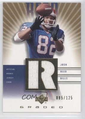 2002 Upper Deck Graded Rookie Game Jerseys Gold 85/125 Josh Reed #JR-500 RC 9ap