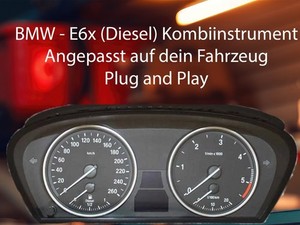 BMW 5er E60 / E61 Kombiinstrument Diesel angepasst (FL)- Plug and Play
