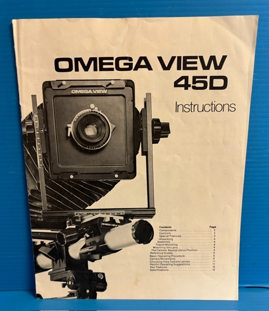 OMEGA VIEW 45D INSTRUCTIONS MANUAL