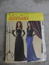 McCalls 3380 Gothic Costume 6,8,10,12