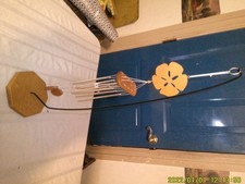 TALL WIND CHIME STAND WITH CHIMES