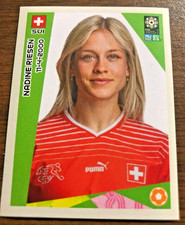 2023 Panini FIFA WWC AUNZ 2023 glossy team sticker of Nadine Riesen (#68)