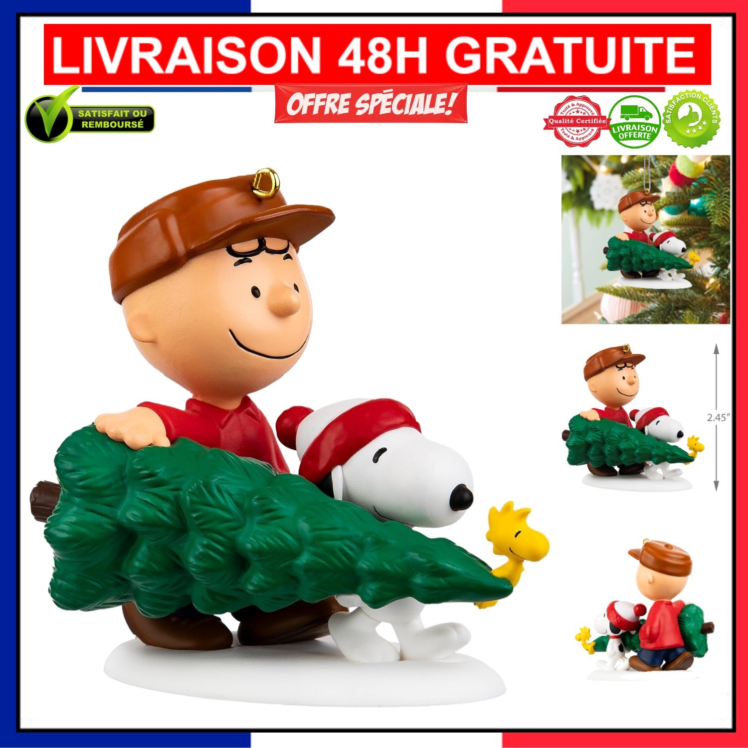 Décoration Noël Peanuts Charlie Brown - Créez une Ambiance Chaleureuse en Famille