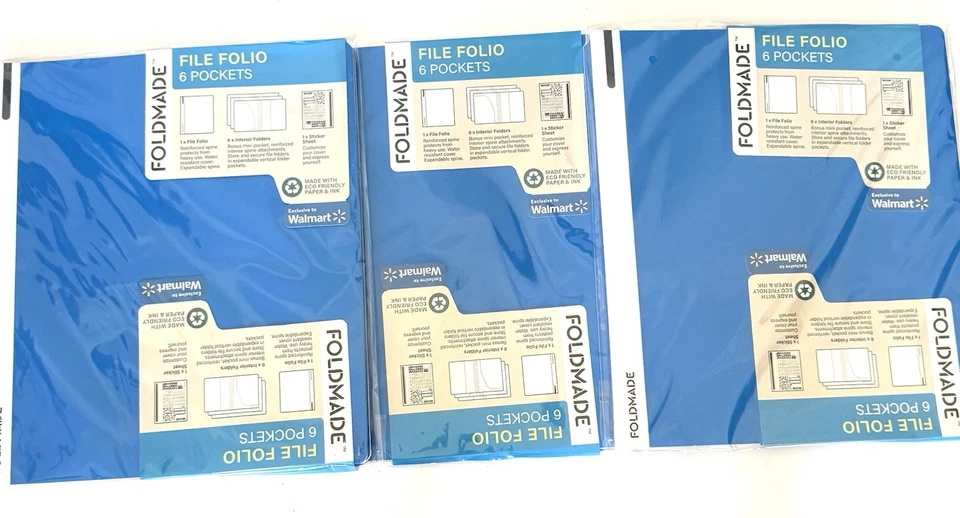 FOLDMADE Tablet Sleeve-Blue, Universal Up To 10” NEW (3-PACK) FREE SHIPPING - Image 4 of 4