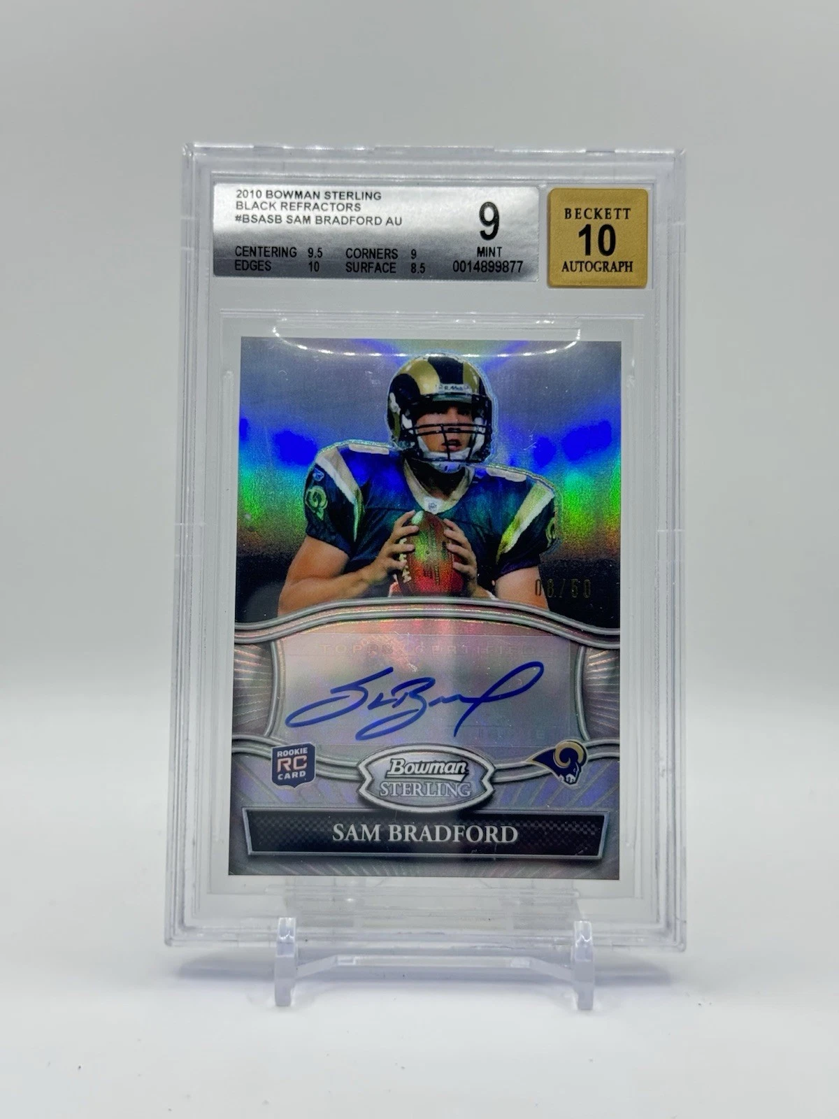 Sam Bradford Bowman Sterling Autographs #BSASB Black Refractor