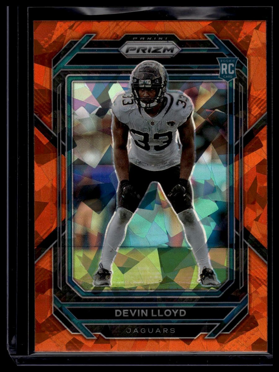 DEVIN LLOYD #376 - 2022 PRIZM - ORANGE ICE PARALLEL - FANATICS EXCLUSIVE - RC