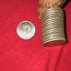 Kennedy Half Dollar Coins 1967 Circulated 50C Roll, 40% silver!