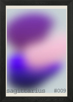 Gerahmtes Wandbild Schütze Sternzeichen Farbverlauf Poster Leinwanddruck Bild