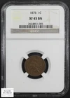 1878 Indian Head Copper Cent 1C NGC XF 45 BN