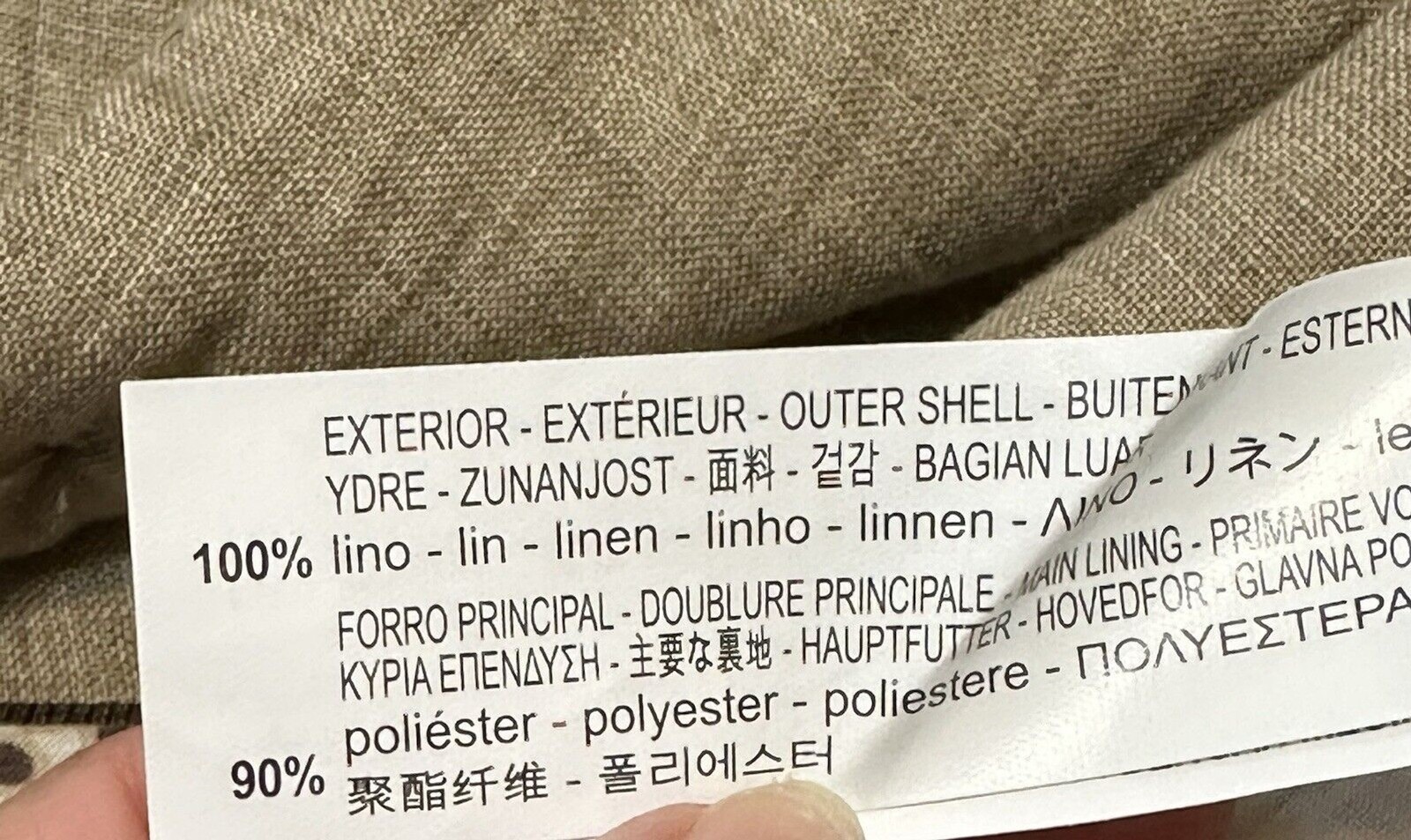 Zara Basic Collection Size M Linen Lined Jacket B… - image 10