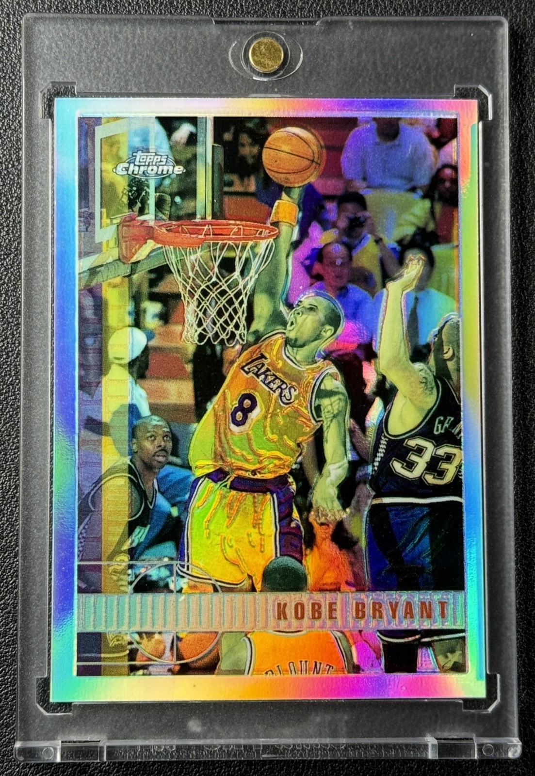KOBE BRYANT 1997-98 TOPPS CHROME BASKETBALL #171 REFRACTOR LAKERS SP 2ND YEAR