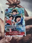 Ace & Sabo & Luffy (Alternate Art) SR OP13 OP13-007 NM alt art