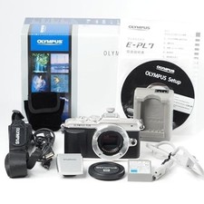 Olympus PEN Lite E-PL7 Silver 16.1MP Digital Camera Body, Battery, Charger w/Box