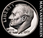 1963 Silver Roosevelt Dime - Choice Gem Proof  Lustrous  No Reserve  #J8551