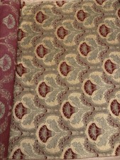Kravet Italian Jacobean Tapestry 1 Yd Fabric Fan Mustard Gold Burgundy LOT