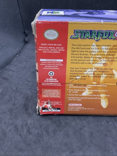 Nintendo~ N64~ 1997~ Starfox 64~ **Solo caja vacía** Sin manual, sin juego - Imagen 11 de 24