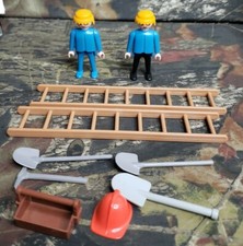Vtg 1974 Geobra Playmobil Construction Equipments Accessories Figures
