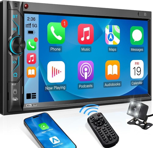 Double Din Car Multimedia System: 7 Inch HD Touchscreen Car Stereo CA-70BT - Picture 2 of 7