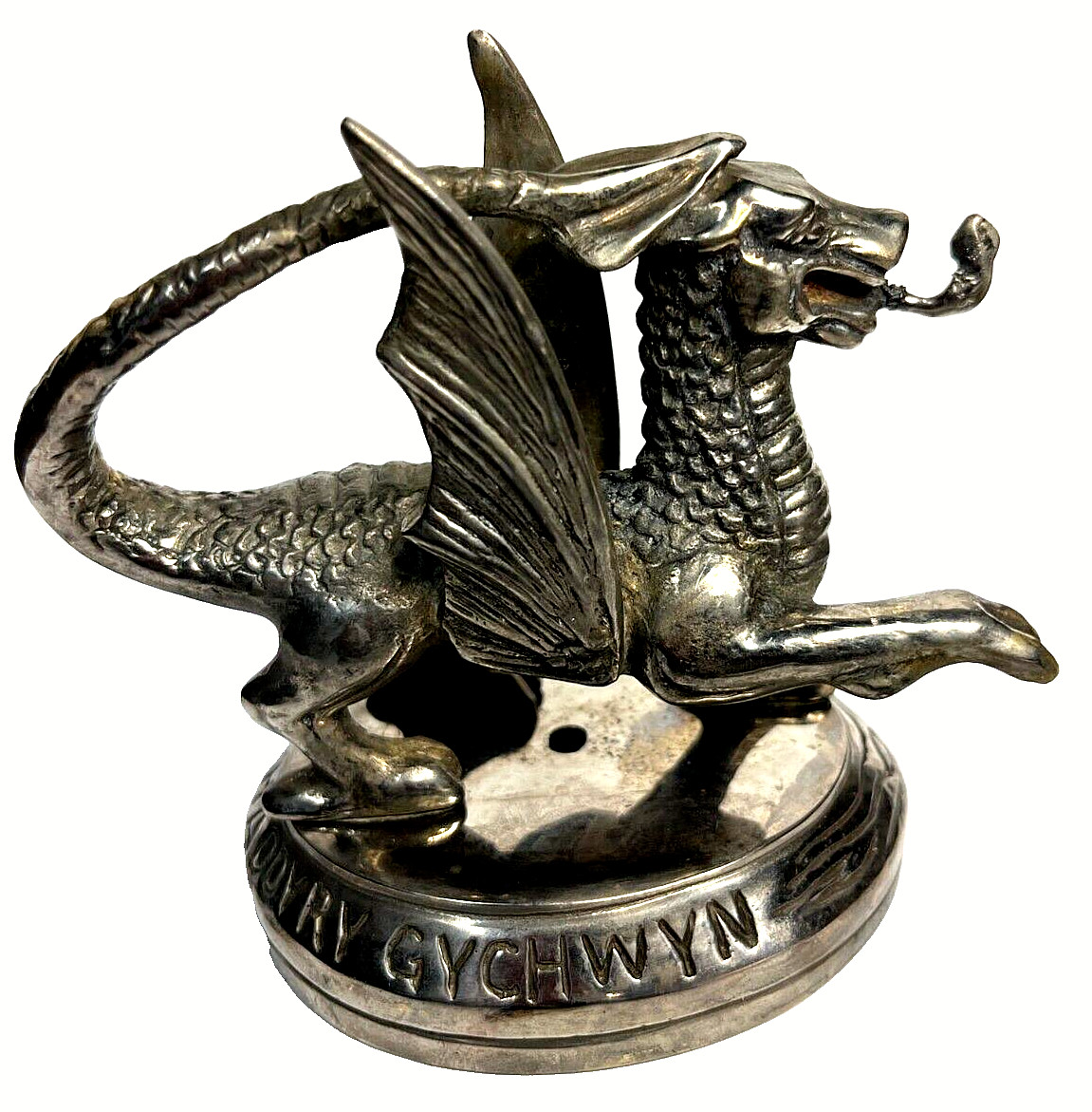 1920s - 30s DRAGON THE RED DRAGON OF WALES RADIATOR MASCOT HOOD ORNAMENT BENTLEY