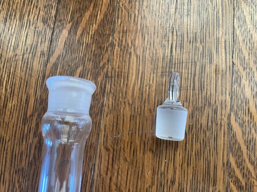 New-Old-Stock KIMAX 500ml Square Flask w/Stopper • #28040-500 - Picture 5 of 5