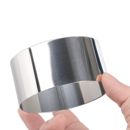 Stainless Steel Round Cake Ring Mold - 3 inch Dessert Mousse Molds - Set of 4 - Picture 5 of 9