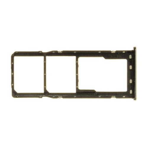 SIM Micro SD Card Tray Dual for Samsung Galaxy A20 A30 A50 Black Repair Part - 第 2/2 張圖片