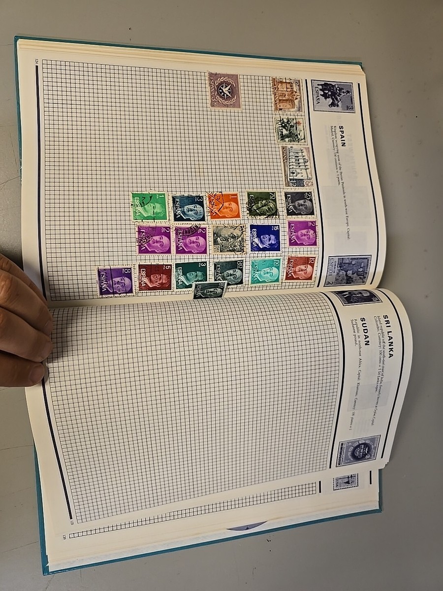 Stanley Gibbons World Collector Stamp Album With Many Stamps