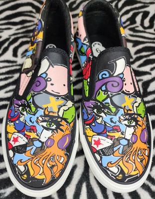 Converse All Star Comic Graffiti Slip-On Sneakers Converse | Shoes | Converse Comic Graffiti Cartoon Graphic  main image 3