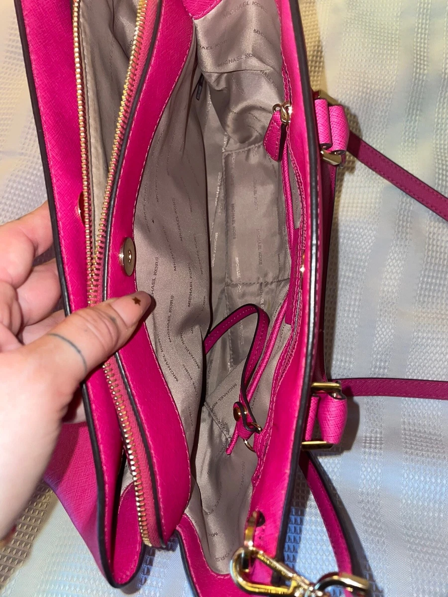 Hot pink Michael Kors bag with gold hardware. Mint condition.