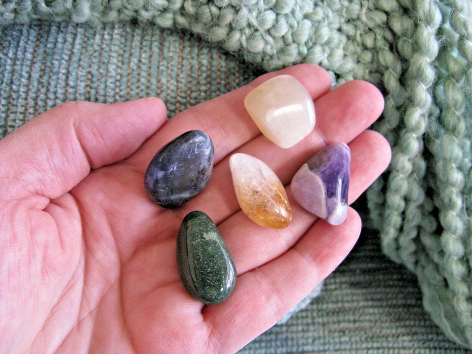 New Happy New Year Good Luck Prosperity Natural Crystal Healing Stone