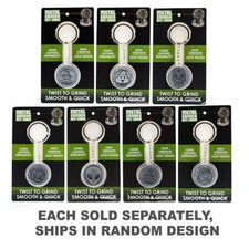 Metal Grinder Key Chain Portable Precision Scratch Resistant Vibrant Quality