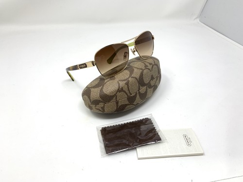 coach sunglasses gold tortoise