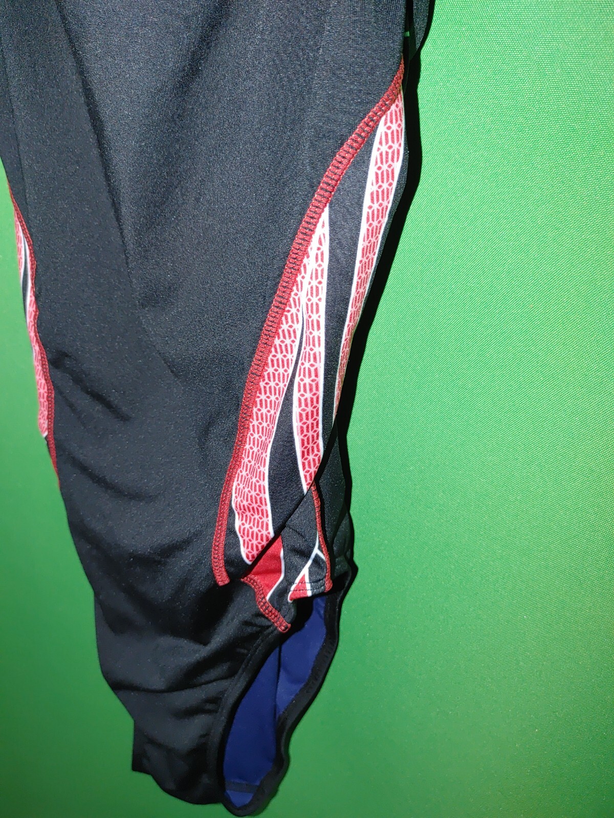 1757) ADORETEX SWIMWEAR sz 40 black red one piece sport swimsuit 40 eBay