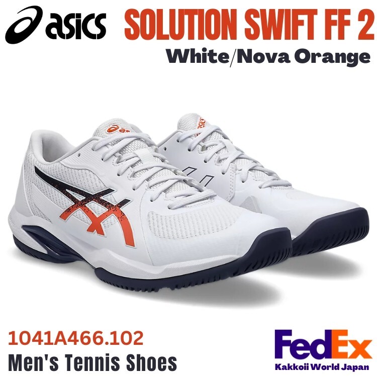 Asics Men's Tennis Shoes SOLUTION SWIFT FF 2 White/Nova
