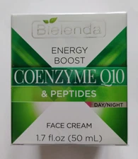 Bielenda Energy Boost Coenzyme Q10 & Peptides Day/Night Face Cream 1.7 FL.OZ.
