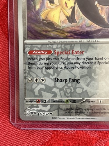 Mawile - 143/197 Obsidian Flames Reverse Holo Pokemon - NM/MINT - Picture 4 of 7
