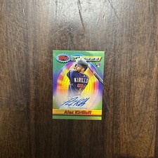 2021 Finest Flashbacks ALEX KIRILLOFF Green Refractor Auto SSP /25 #940-AK TWINS