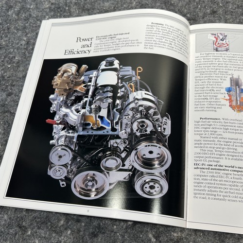 Original 1985 Ford Tempo Vintage Sales Brochure Catalog - Picture 8 of 17