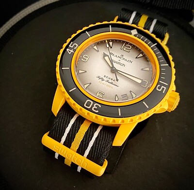 BLANCPAIN x SWATCH SCUBA FIFTY FATHOMS PACIFIC OCEAN 42.3mm NEW W