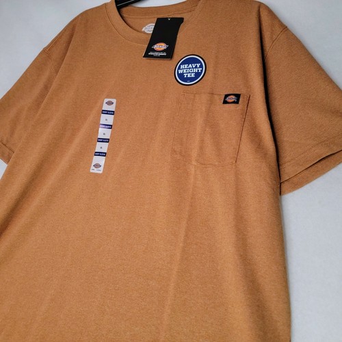 DICKIES Shirt Mens Brown Extra Large XL Heavyweight Outdoor Pocket Tee WORK NWT - Picture 4 of 12