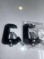 2 Pack Chauvet DJ CLP-05 2.5" Heavy Duty Cast Pro Lighting Clamps