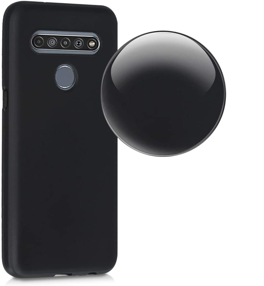 Custodia TPU Trasparente Crystal + Pellicola Vetro Temperato Per LG K61 – Cover Ultra Slim